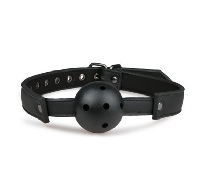 Knebel-Ball Gag With PVC Ball - Black